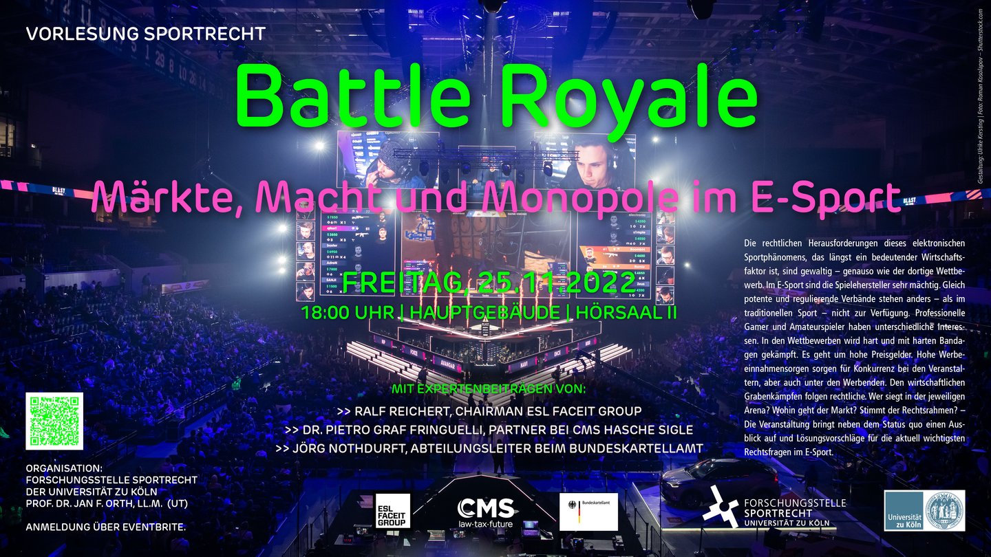Battle Royale – Märkte, Macht und Monopole im E-Sport